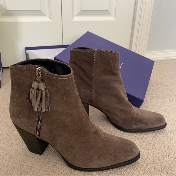 Stuart Weitzman Nuprancing Suede Bootie | Size 9.5 - Picture 6 of 7